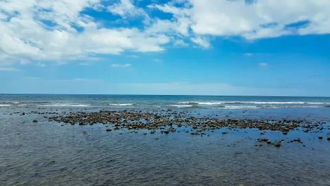 Blue beach Stock Photos