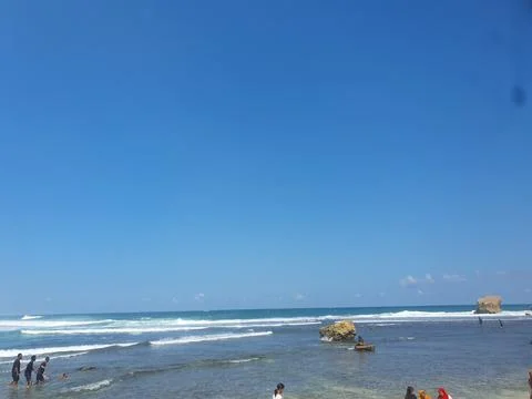 Blue beach Fotos Stock