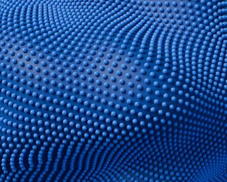 Blue bead texture macro close-up abstract 3D render Stock Illustration