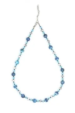 Blue beads isolated Stock Photos