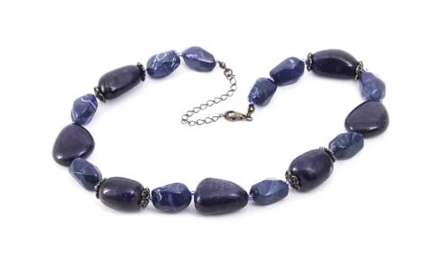 Blue beads Stock Photos