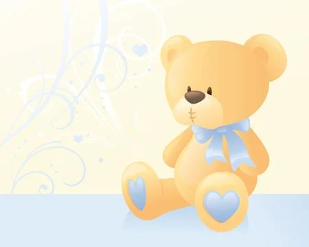 Blue bear Stock Illustration