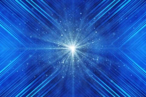 Blue beautiful background with optical flare Stock Illustration