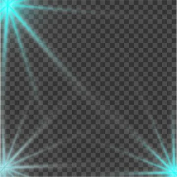 Blue beautiful light explodes with a transparent explosion. Vector, bright il Illustrazione stock