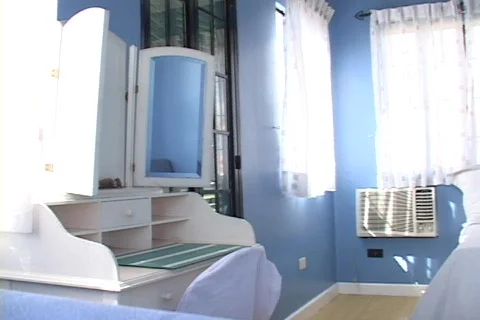Blue Bed Room Stock Footage 129513