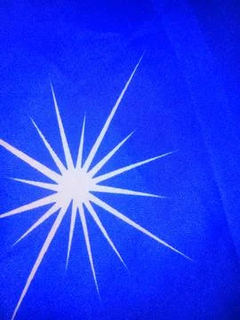 Blue bed sheets Stock Photos