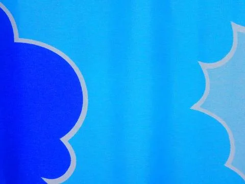 Blue bed sheets Stock Photos