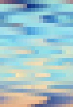 Blue beige gradient background, small pixel mosaic tile. Vertical image Stock Photos