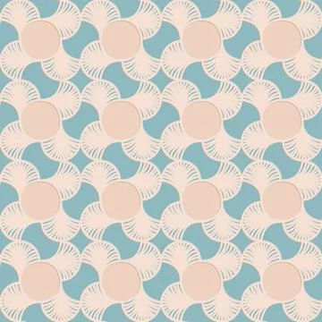 Blue beige seamless pattern, arabesque arabic perforated embossed background  Illustrazione stock