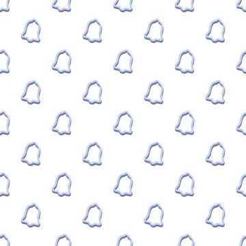Blue bell notification seamless pattern background Stockillustratie