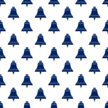 Blue Bell , Seamless Pattern 스톡 일러스트