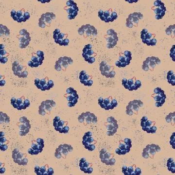 Blue berry craft Stock Illustration