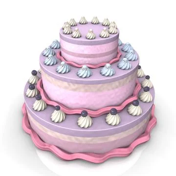 Blue berry pie Stock Illustration