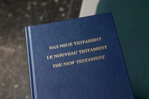 Blue bible Stock Photos