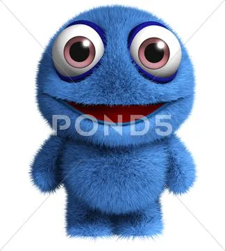 Blue bigfoot Stock Illustration