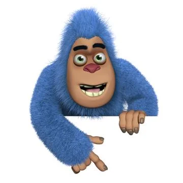 Blue bigfoot Stock-Illustration