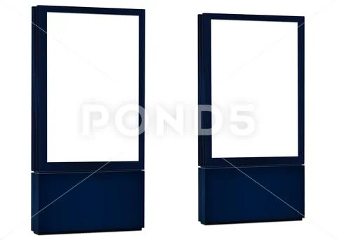 Blue Billboards Template PSD