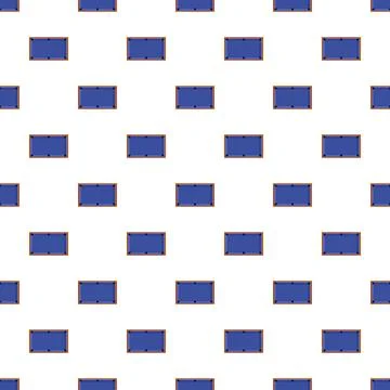 Blue billiard pool tables seamless pattern background Illustrazione stock