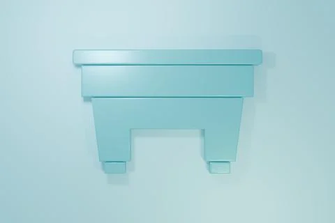 Blue Billiard table icon isolated on blue background. Pool table. Minimalis.. Stock Illustration