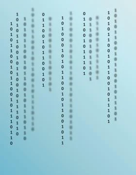 Blue binary background 스톡 일러스트