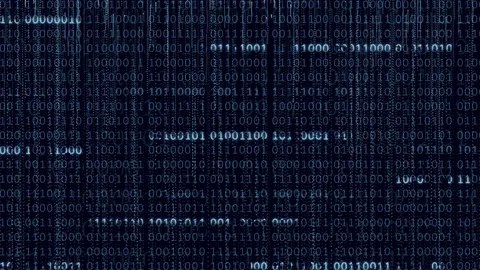 Blue Binary Code Animation Background. Stock Footage 74056994