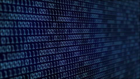 Blue Binary code Background. Digital and Secure Data Concept. Abstract animation Stock Footage 276868228