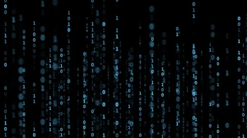 Blue Binary code Background. Digital and Secure Data Concept  Stock-Footage 316332733