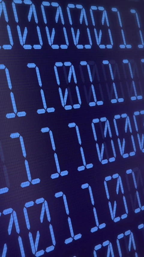 Blue Binary code Background. Digital and Secure Data Concept. Abstract Video stock 327092343