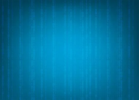 Blue binary code background Stock Illustration