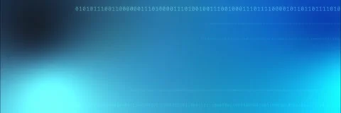 Blue binary code background template animation with cyan gradient Stock Footage 340557124