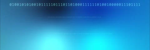 Blue binary code background template animation Stock Footage 340557147