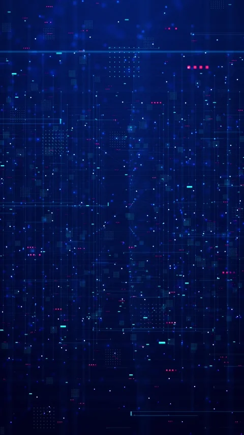 Blue Binary code computer binary code numbers. computer binary code digital rain Vidéo 333785115