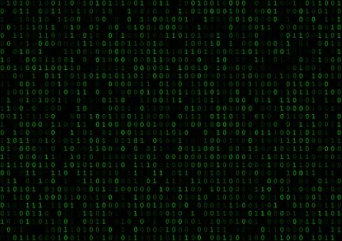 Blue binary code Stock Illustration