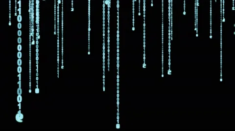Blue binary code matrix effect Stock Footage 67467944