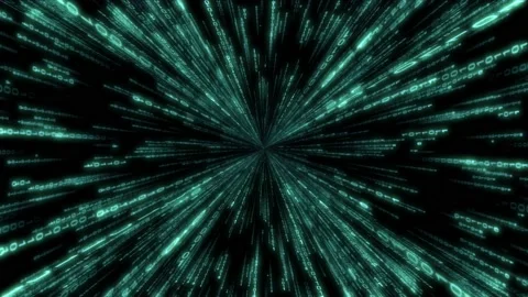 Blue binary code - matrix, Internet, computers concept - 3D 4k animation Stock Footage 151192241