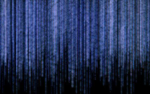 Blue binary code - matrix style background イラスト素材