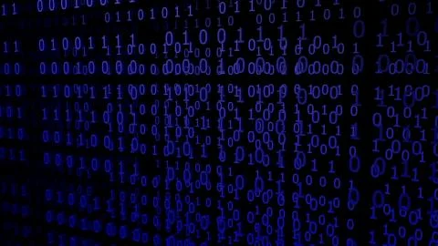 Blue Binary Codes Illustrazione stock