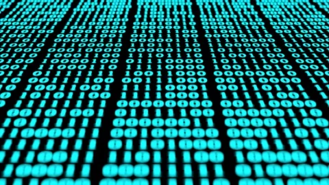 Blue Binary Computer Code. Programming / Coding / Hacker concept Stock Footage 98919328
