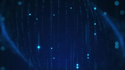 Blue binary Stock-Footage 162154528