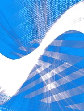 Blue Binary Stockillustratie