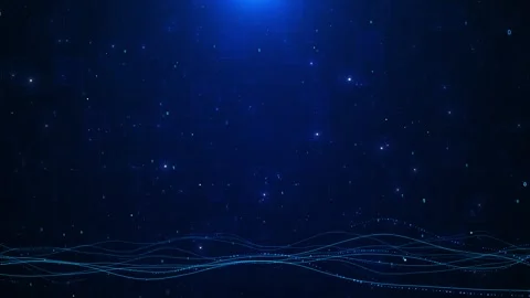 Blue binary wave digital background floating numbers, glowing data lines Stock Footage 334129262