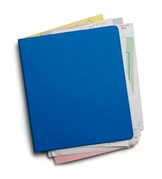 Blue Binder Stock Photos
