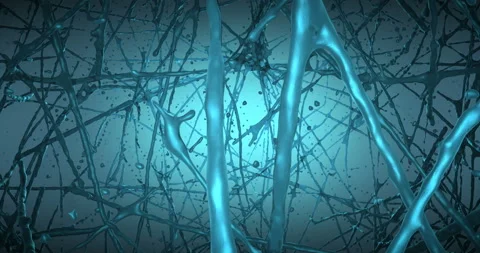 Blue Biological Loop Background. 動画素材 144789743