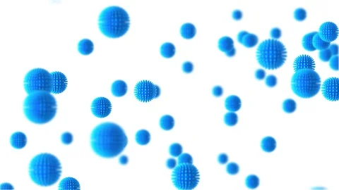 Blue biology Cells Loop Video stock 95697314