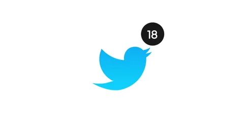 Blue bird with counter on white background 스톡 동영상 139209072