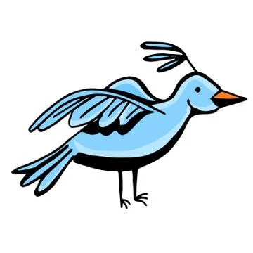 Blue bird Stock Illustration