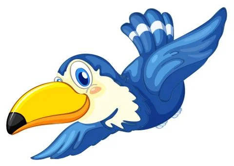 A blue bird Illustrazione stock