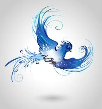 Blue bird Stock Illustration