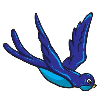 Blue bird Stock Illustration