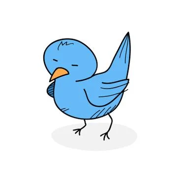Blue Bird Stock Illustration